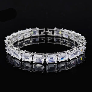 Women's Gold Filled Zircon Geometric Pattern Wedding Bracelet