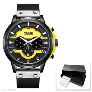 Men's Alloy Buckle Clasp Waterproof Quartz Trendy Round Watches