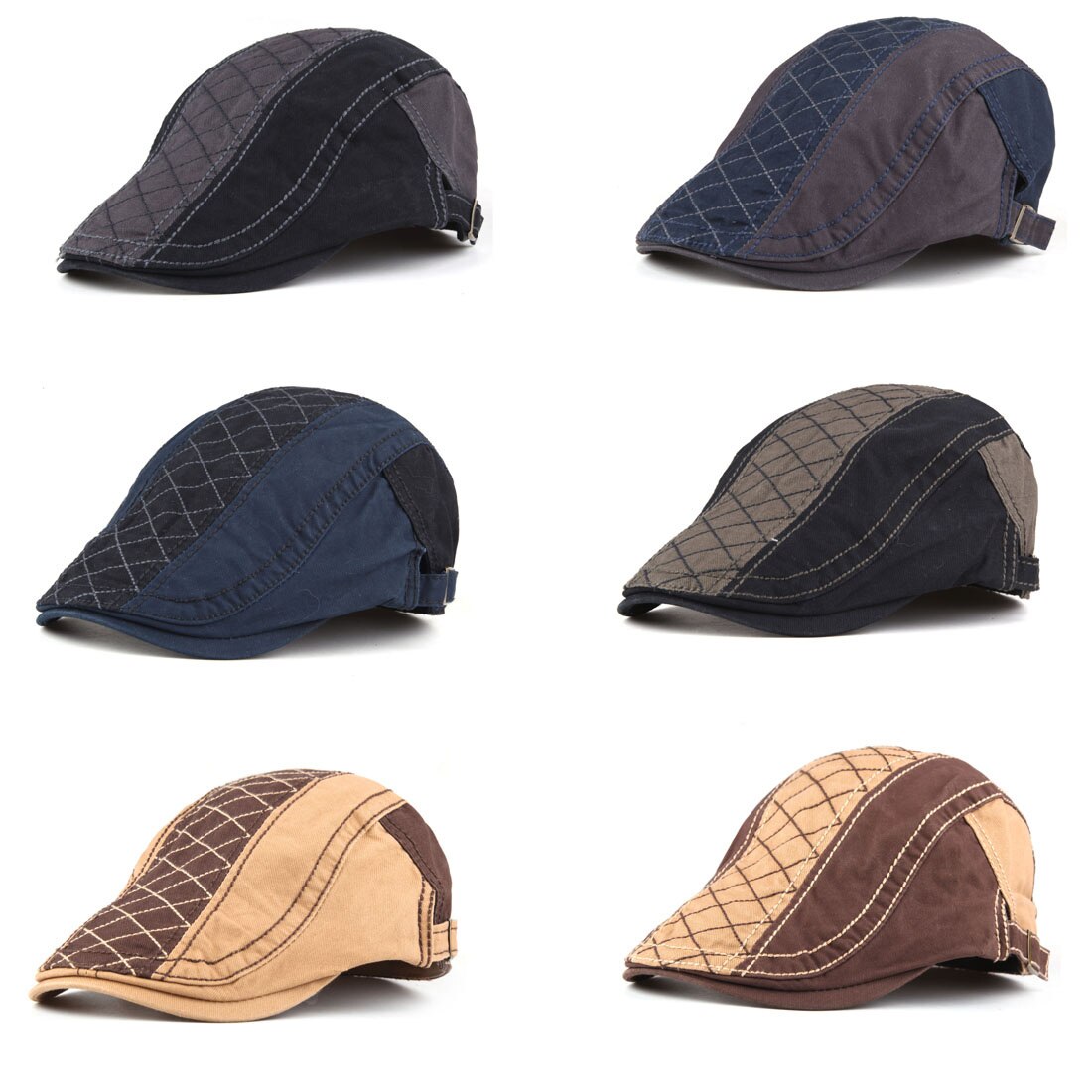 Men's Cotton Sun Protection Beret Visors Casual Wear Trendy Caps