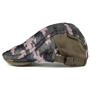 Men's Cotton Adjustable Strap Camouflage Pattern Casual Caps