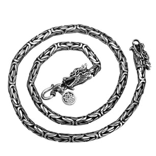 Men's 100% 925 Sterling Silver Animal Pattern Elegant Necklace