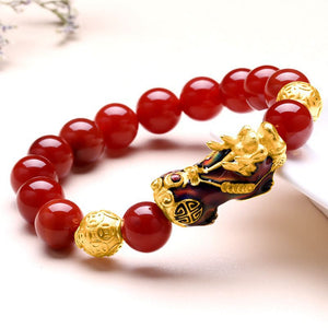 Men's Crystal Animal Pattern Elegant Round Casual Bracelets