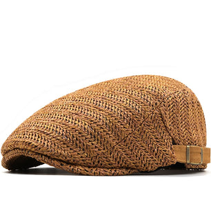 Men's Straw Adjustable Sun Protection Knitted Casual Caps