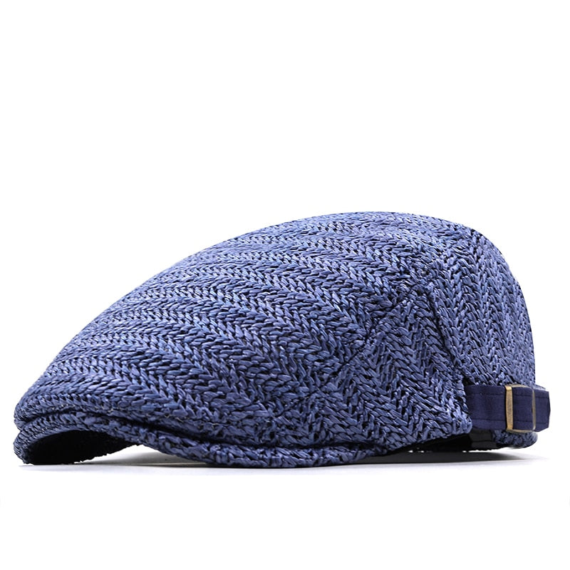 Men's Straw Adjustable Sun Protection Knitted Casual Caps