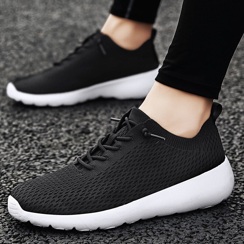 Men's Mesh Breathable Lace-up Closure Walking Casual Wear Shoes