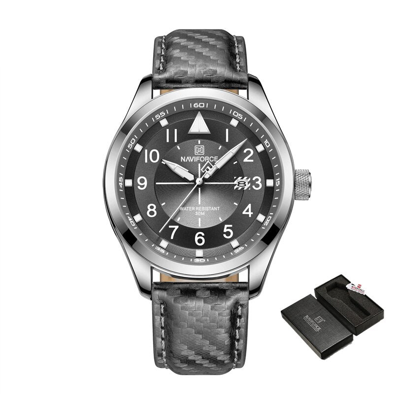 Men's Hardlex Buckle Clasp Mechanical Round Pattern Watches