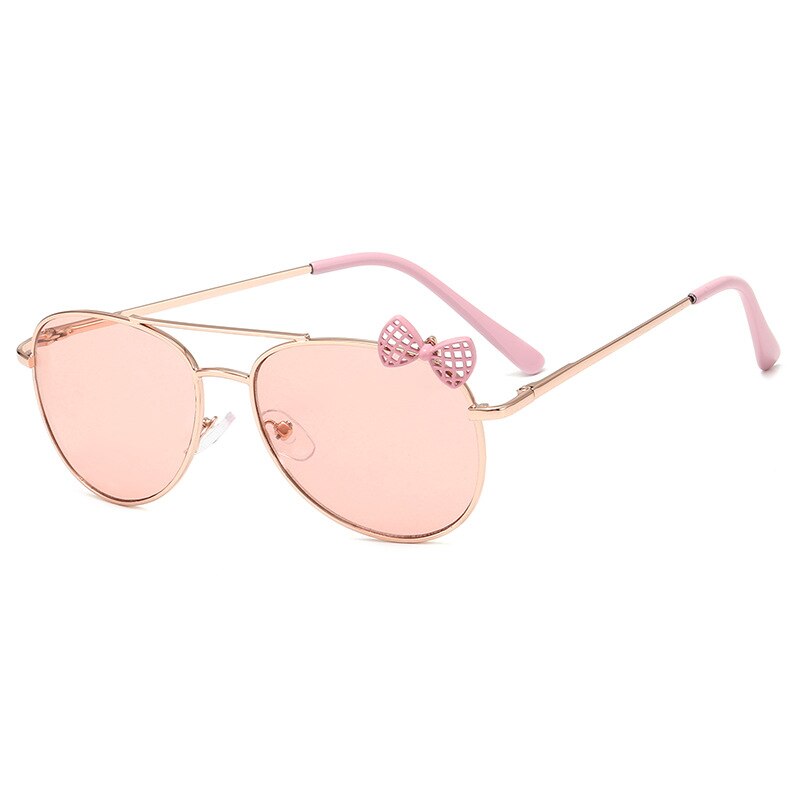 Kid's Alloy Frame Outdoor Oval Pattern Trendy UV400 Sunglasses