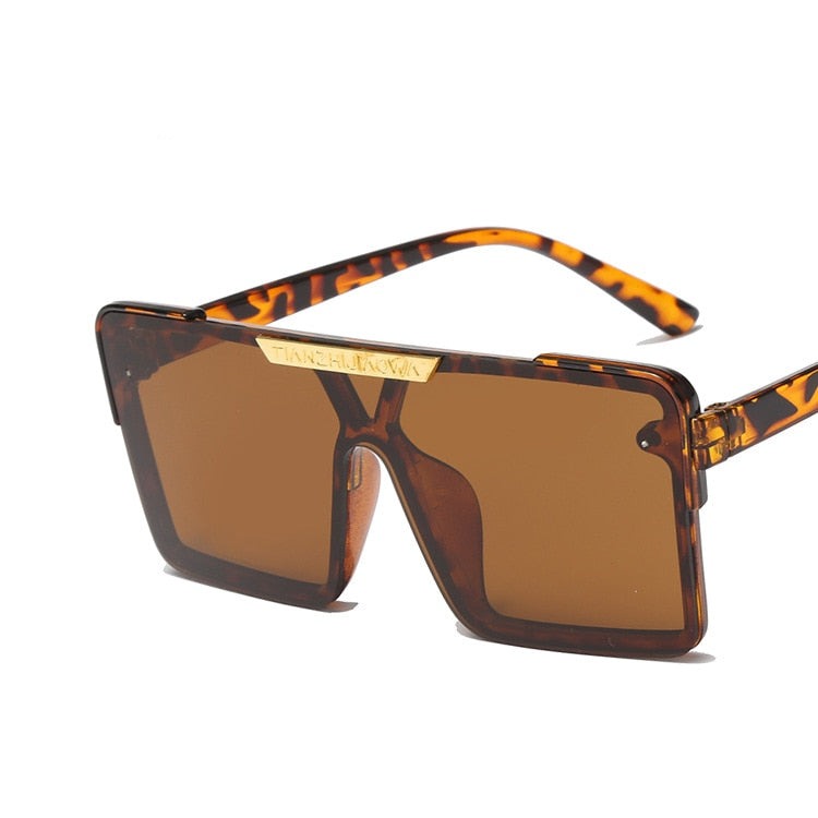 Kid's Resin Frame Outdoor Square Pattern Trendy UV400 Sunglasses