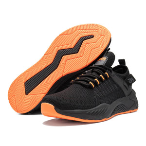 Men's Breathable Mesh Elastic Band Closure Non-Slip Casual Shoes