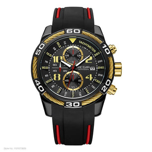 Men's Alloy Buckle Clasp Water-Resistant Quartz Luxury Watches