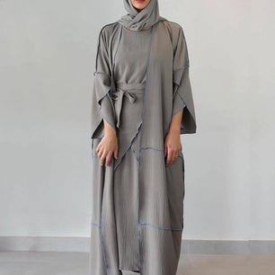 Women's Arabian Polyester Full Sleeve Solid Pattern Elegant Abaya