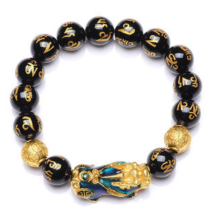 Men's Crystal Animal Pattern Elegant Round Casual Bracelets