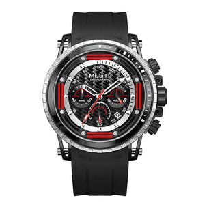 Men's Alloy Buckle Clasp Waterproof Quartz Trendy Round Watches