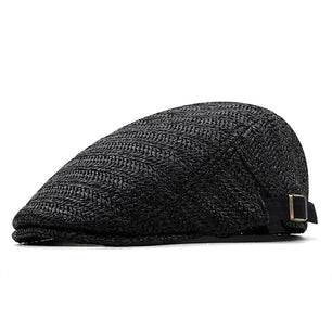 Men's Straw Adjustable Sun Protection Knitted Casual Caps