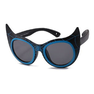 Kid's Cat Eye Acetate Frame Anti Shades Flexible Sunglasses