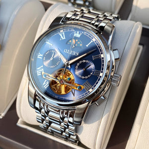 Men's Automatic Stainless Steel Mechanical Luxury Round Watches