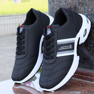 Men's Synthetic Round Toe Lace-up Closure Waterproof Sport Shoes