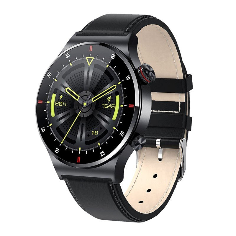 Men's TFT Round Shaped Waterproof Access Control Smart Watches