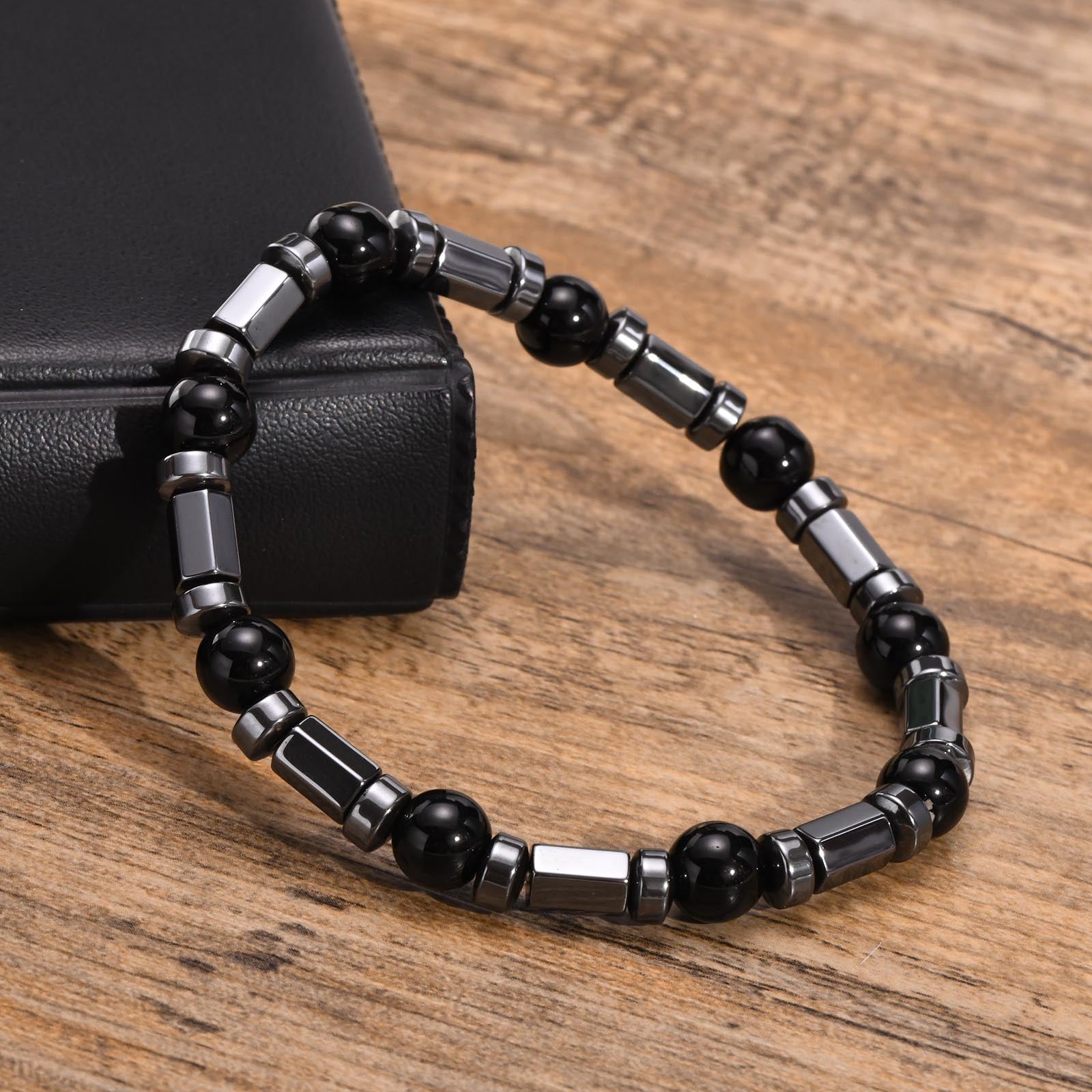 Men's Stainless Steel Link Chain Hidden Safety Clasp Bracelet