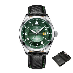 Men's Hardlex Buckle Clasp Mechanical Round Pattern Watches