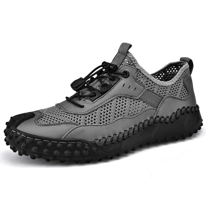 Men's Mesh Breathable Elastic Band Closure Anti-Slip Casual Shoes