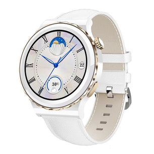 Women's Round Stainless Steel Waterproof Luxury Smart Watch