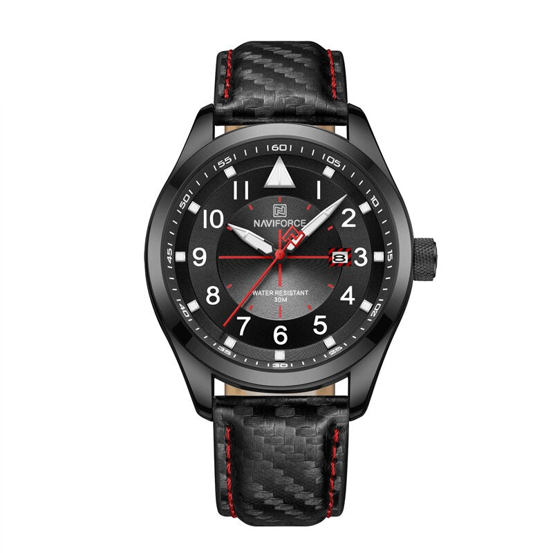 Men's Hardlex Buckle Clasp Mechanical Round Pattern Watches