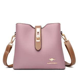 Women's Polyester Zipper Closure Silt Pocket Luxury Shoulder Bag