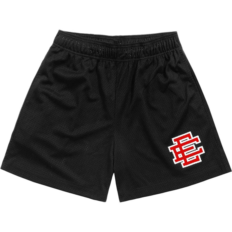 Men's Polyester Mid Waist Breathable Sportswear Elegant Shorts