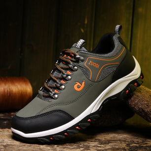 Men's PU Comfortable Lace-up Closure Outdoor Casual Wear Shoes