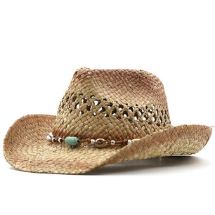 Women's Straw Adjustable Hollow Out Sun Protection Beach Hat