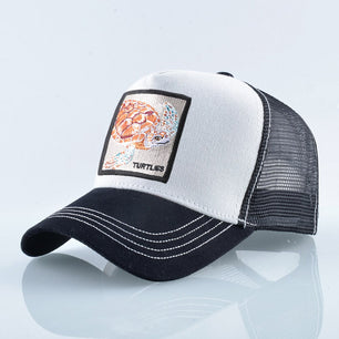 Men's Cotton Back Strap Baseball Animal Pattern Outdoor Mesh Cap