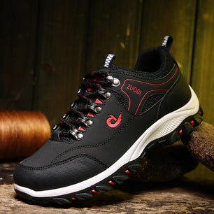 Men's PU Comfortable Lace-up Closure Outdoor Casual Wear Shoes