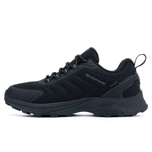 Men's Nylon Round Toe Lace-up Closure Waterproof Sport Sneakers