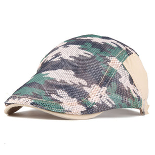 Men's Cotton Adjustable Strap Camouflage Pattern Casual Caps