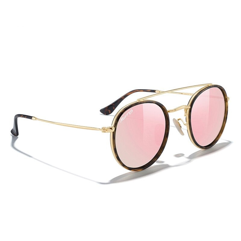 Women's Alloy Frame Polaroid Lens Retro Luxury UV400 Sunglasses