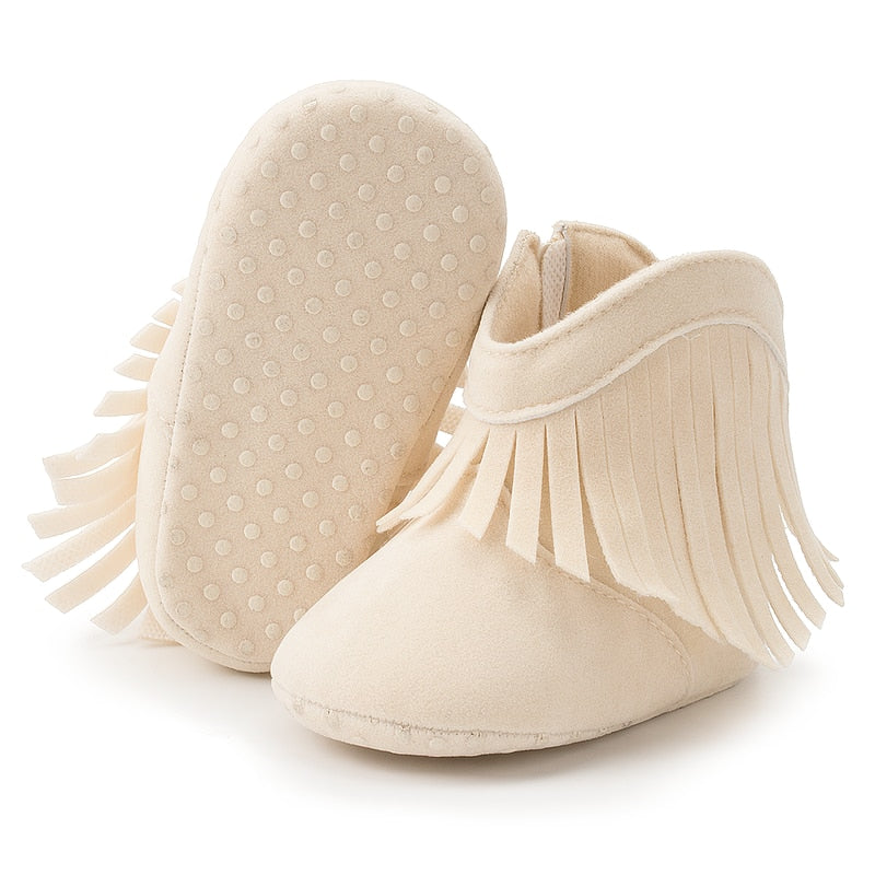 Baby's Suede Round Toe Anti-Slippery Solid Pattern Casual Shoes