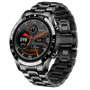 Men's TFT Round Shaped Waterproof HD Screen Trendy Smart Watches