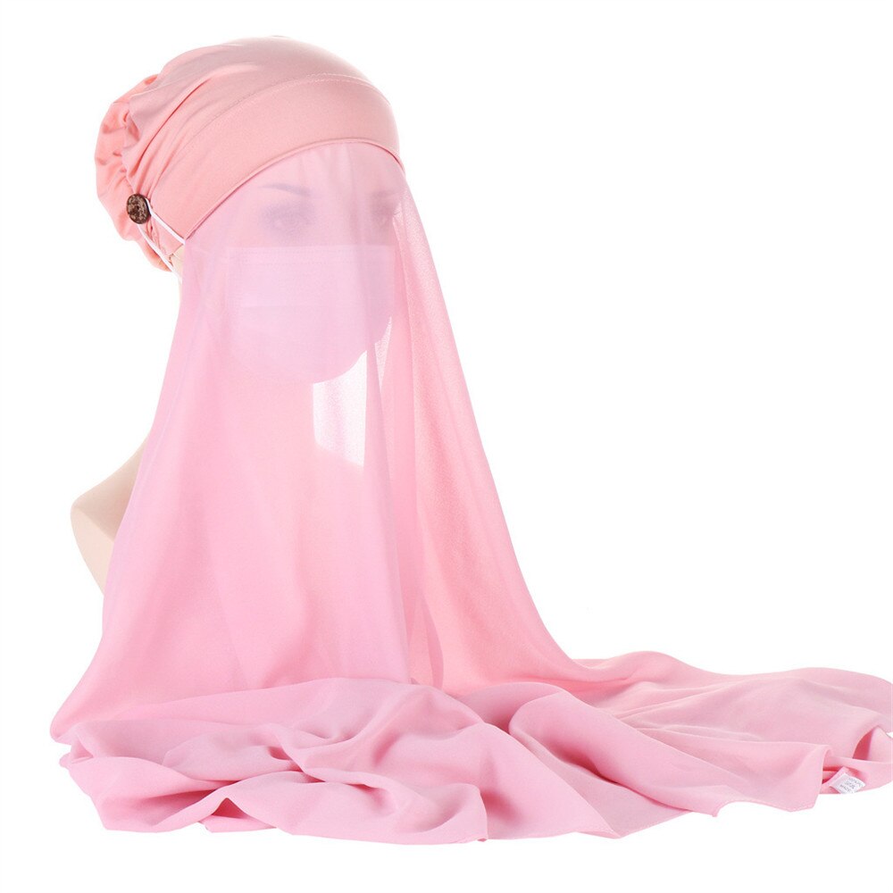 Women's Arabian Polyester Headwear Plain Hijabs