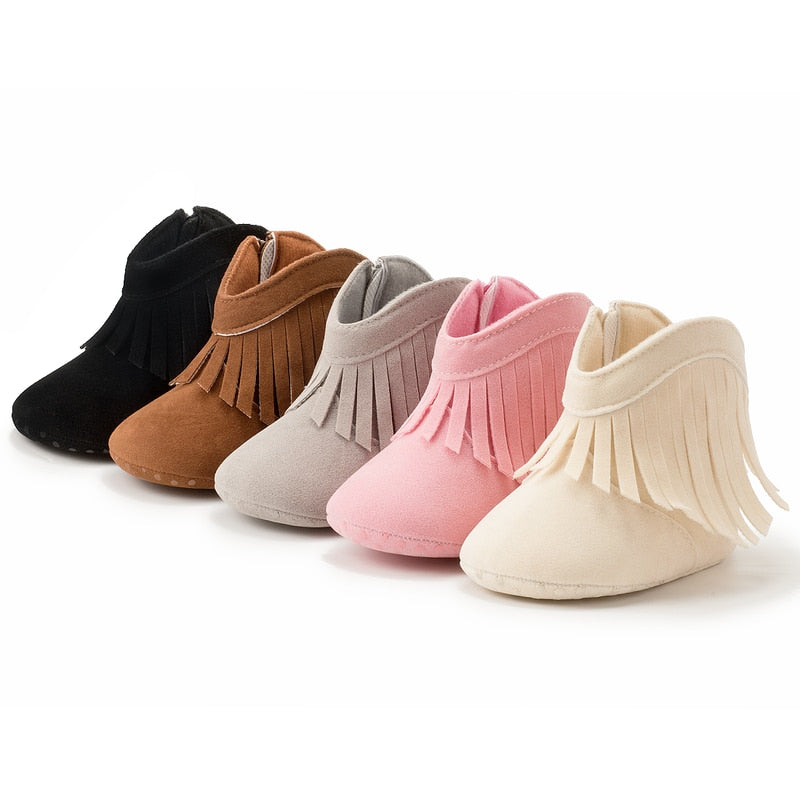 Baby's Suede Round Toe Anti-Slippery Solid Pattern Casual Shoes