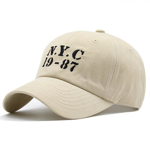 Men's Cotton Baseball Style Letter Pattern Adjustable Adult Hat