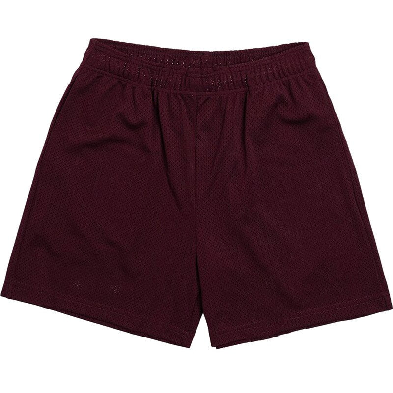 Men's Polyester Quick-Dry Solid Pattern Running Sport Shorts