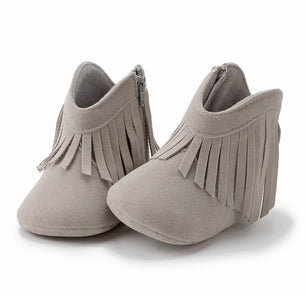 Baby's Suede Round Toe Anti-Slippery Solid Pattern Casual Shoes