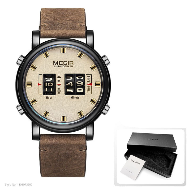 Men's Alloy Buckle Clasp Water-Resistant Luxury Quartz Watches