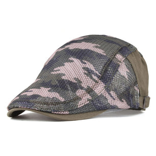 Men's Cotton Adjustable Strap Camouflage Pattern Casual Caps