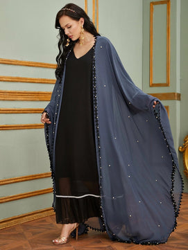 Women's Arabian Polyester Full Sleeves Casual Wear Long Abaya