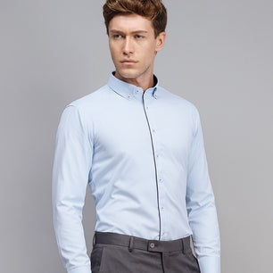 Men's Cotton Turn-Down Collar Full Sleeves Single Breasted Shirt