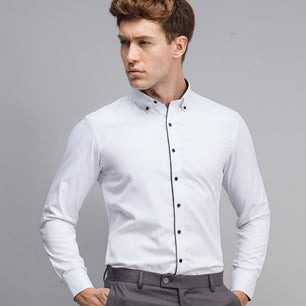 Men's Cotton Turn-Down Collar Full Sleeves Single Breasted Shirt