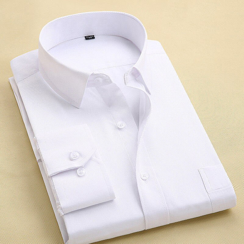 Men's Polyester Turn-Down Collar Full Sleeves Single Breasted Shirt