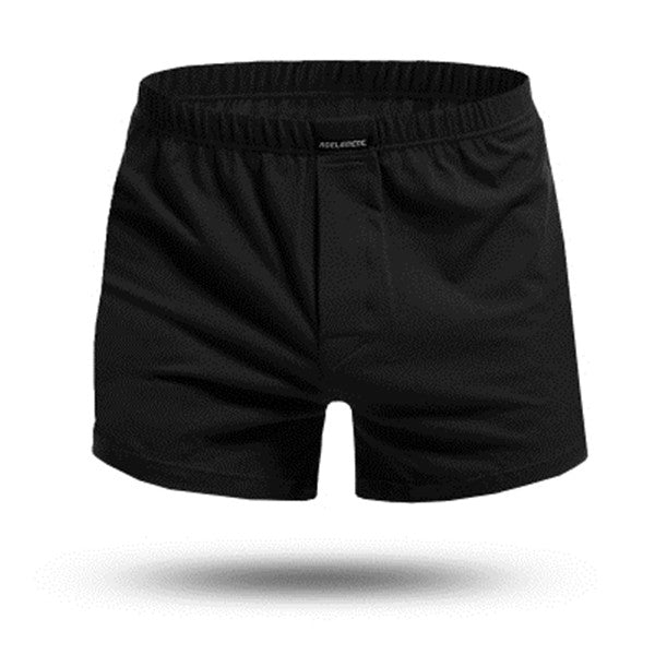 Men's Low Elastic Waist Plain Comfortable Loose Boxer Shorts